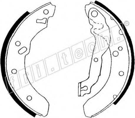 FRI.TECH. 1040131 Комплект гальмівних колодок