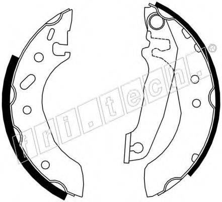 FRI.TECH. 1040132 Комплект гальмівних колодок