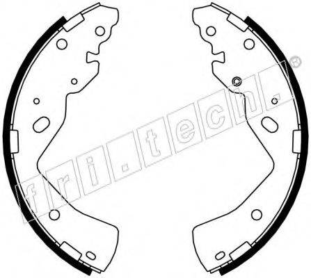 FRI.TECH. 1040157 Комплект гальмівних колодок