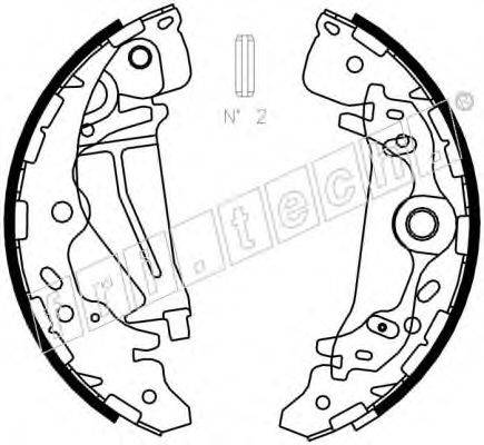 FRI.TECH. 1049161 Комплект гальмівних колодок