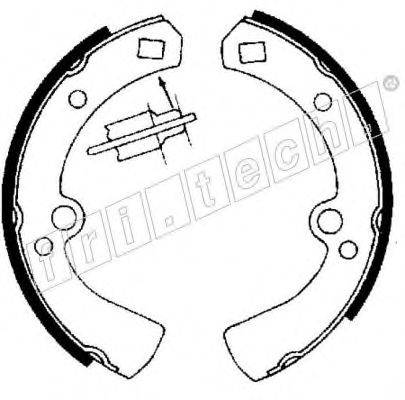 FRI.TECH. 1067134 Комплект гальмівних колодок