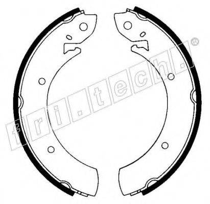 FRI.TECH. 1088207 Комплект гальмівних колодок