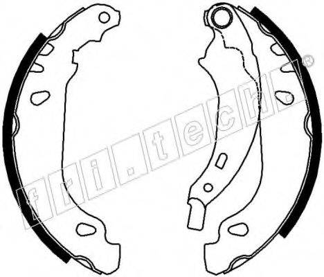 FRI.TECH. 1088231 Комплект гальмівних колодок