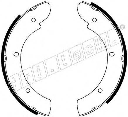 FRI.TECH. 1092309 Комплект гальмівних колодок