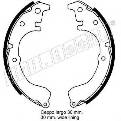 FRI.TECH. 1115275 Комплект гальмівних колодок