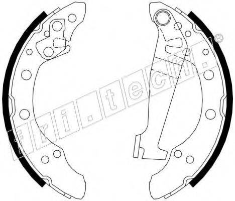 FRI.TECH. 1124274 Комплект гальмівних колодок