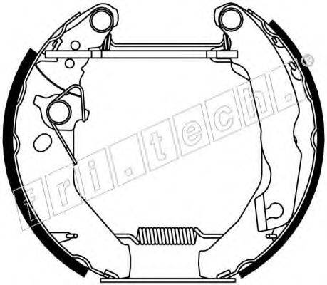 FRI.TECH. 16122 Комплект гальмівних колодок