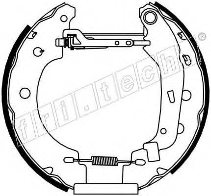 FRI.TECH. 16156 Комплект гальмівних колодок