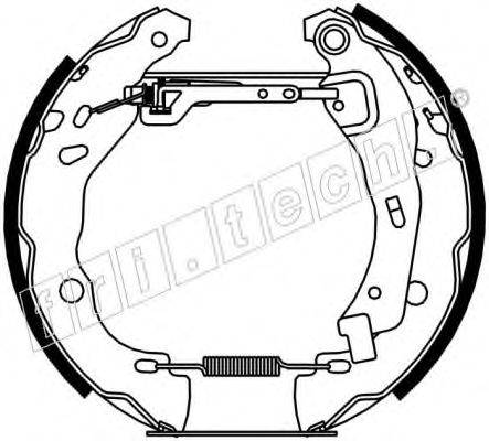 FRI.TECH. 16219 Комплект гальмівних колодок