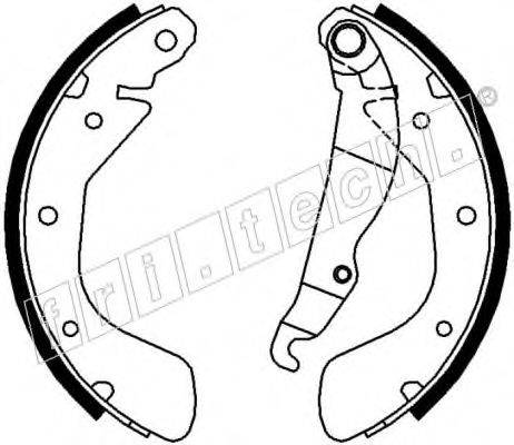 FRI.TECH. 17074 Комплект гальмівних колодок