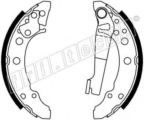 FRI.TECH. 17077 Комплект гальмівних колодок