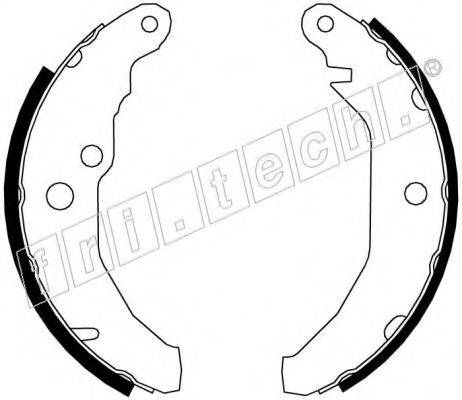 FRI.TECH. 17089 Комплект гальмівних колодок