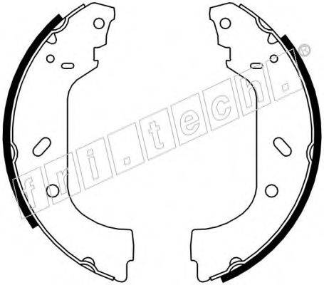 FRI.TECH. 17102 Комплект гальмівних колодок