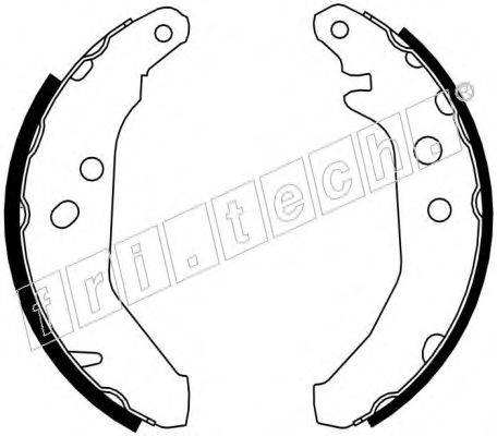 FRI.TECH. 17122 Комплект гальмівних колодок