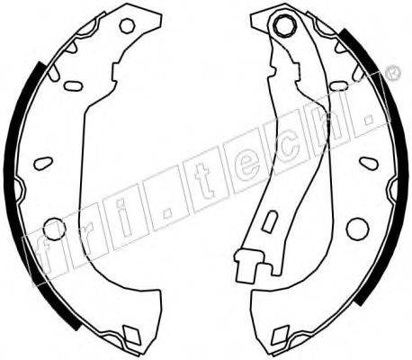 FRI.TECH. 17153 Комплект гальмівних колодок