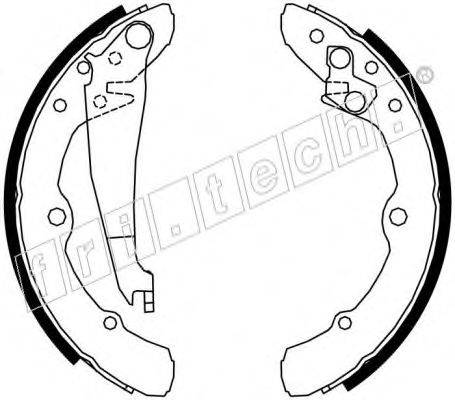 FRI.TECH. 17195 Комплект гальмівних колодок