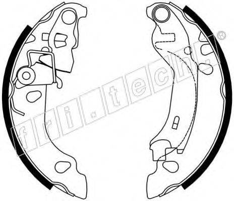 FRI.TECH. 17250 Комплект гальмівних колодок