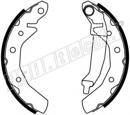 FRI.TECH. 17254 Комплект гальмівних колодок