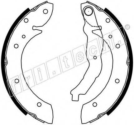 FRI.TECH. 17257 Комплект гальмівних колодок