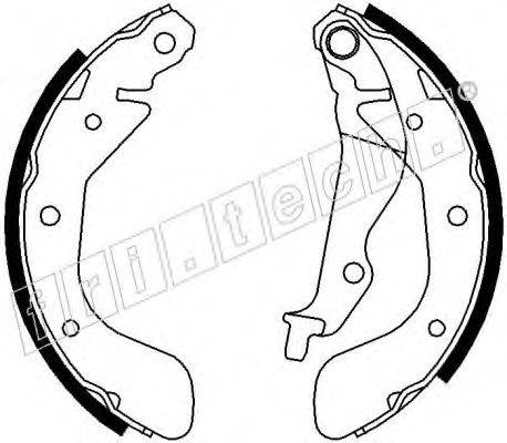 FRI.TECH. 17293 Комплект гальмівних колодок