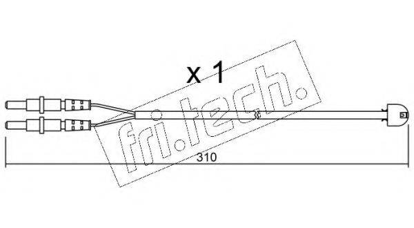 FRI.TECH. SU242 Сигналізатор, знос гальмівних колодок