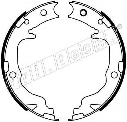 FRI.TECH. 1088237 Комплект гальмівних колодок, стоянкова гальмівна система