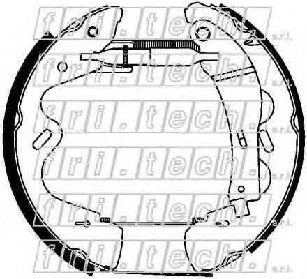 FRI.TECH. 16409 Комплект гальмівних колодок