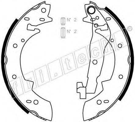 FRI.TECH. 17406 Комплект гальмівних колодок