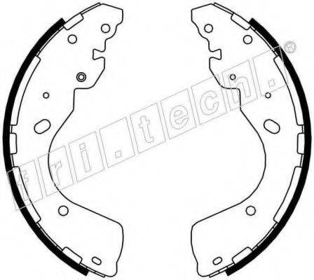 FRI.TECH. 1067203 Комплект гальмівних колодок