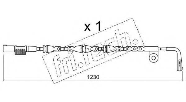 FRI.TECH. SU257 Сигналізатор, знос гальмівних колодок