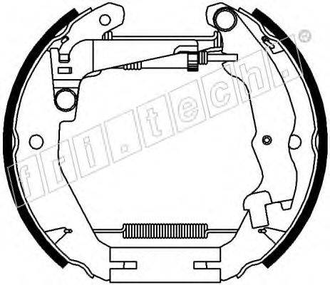 FRI.TECH. 16437 Комплект гальмівних колодок