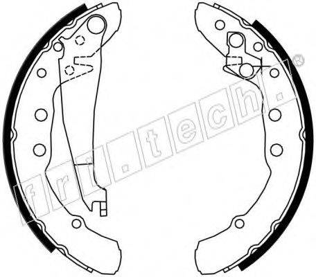 FRI.TECH. 17424 Комплект гальмівних колодок