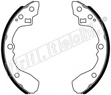 FRI.TECH. 1049170 Комплект гальмівних колодок