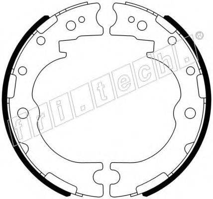 FRI.TECH. 1115332 Комплект гальмівних колодок, стоянкова гальмівна система