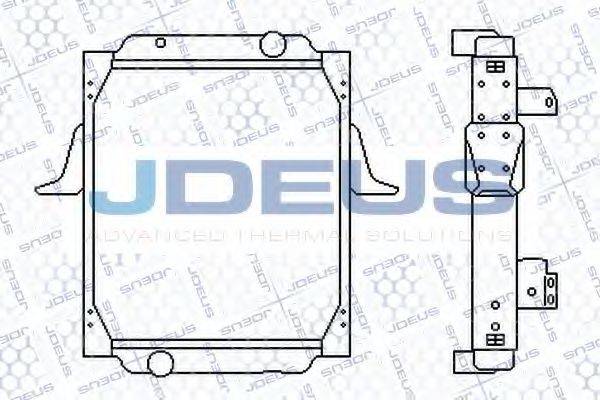 JDEUS 123M01 Радіатор, охолодження двигуна