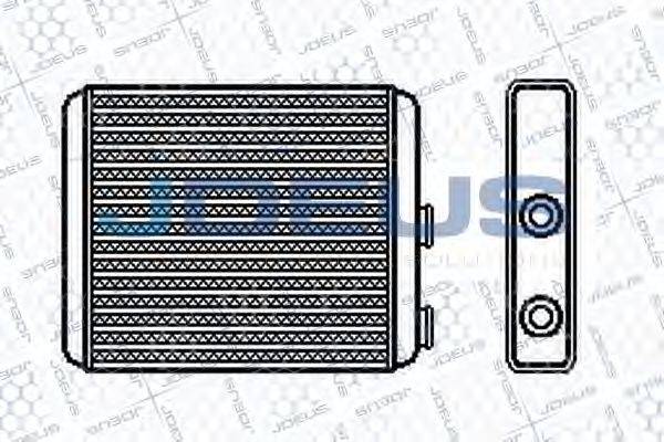 JDEUS 220M05 Теплообмінник, опалення салону