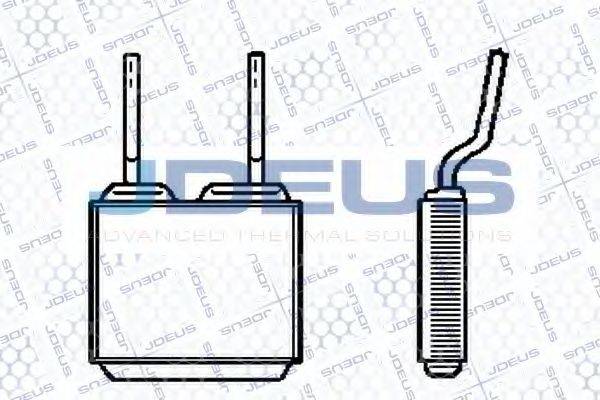 JDEUS 220M12 Теплообмінник, опалення салону