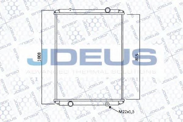 JDEUS 123M03B Радіатор, охолодження двигуна