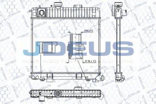 JDEUS RA0050210 Радіатор, охолодження двигуна