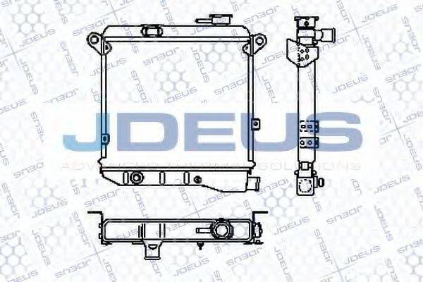 JDEUS RA0110030 Радіатор, охолодження двигуна