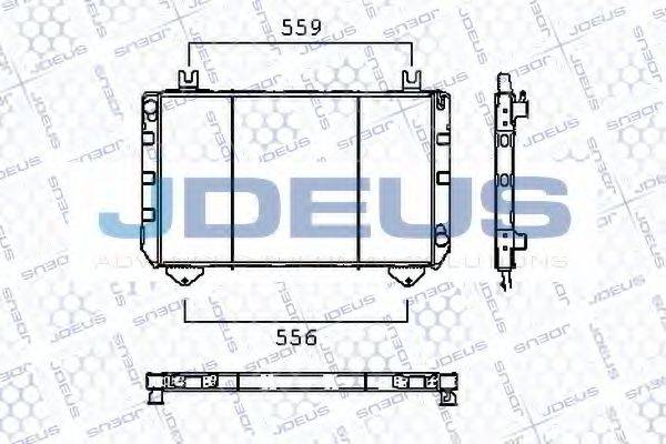 JDEUS RA0120211 Радіатор, охолодження двигуна