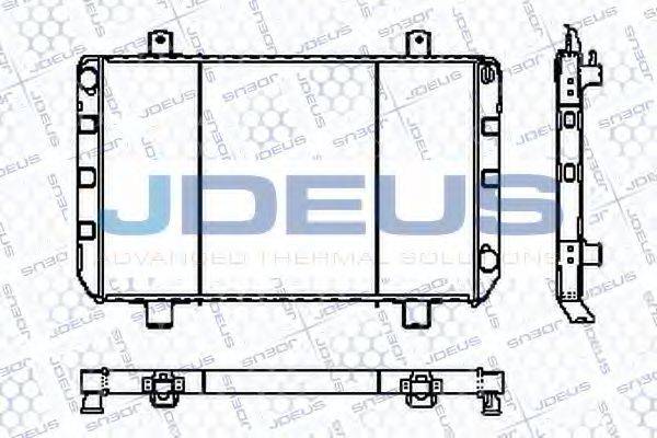 JDEUS RA0120230 Радіатор, охолодження двигуна