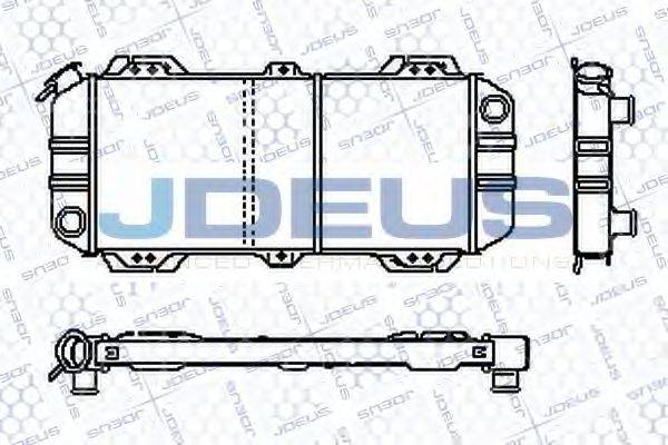 JDEUS RA0120391 Радіатор, охолодження двигуна