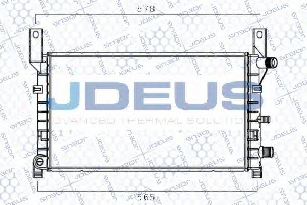 JDEUS RA0120620 Радіатор, охолодження двигуна