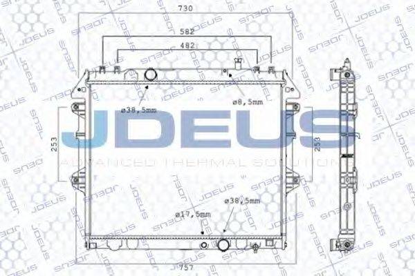 JDEUS 028M69 Радіатор, охолодження двигуна