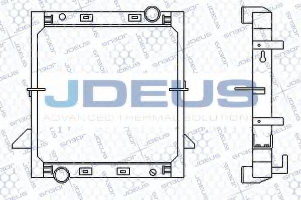 JDEUS 114M08 Радіатор, охолодження двигуна