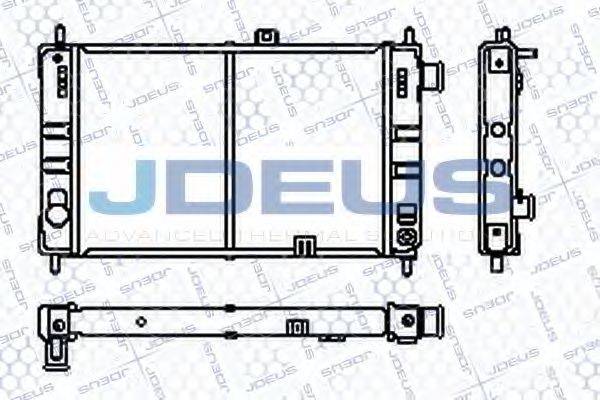 JDEUS RA0200380 Радіатор, охолодження двигуна