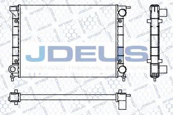 JDEUS RA0300340 Радіатор, охолодження двигуна