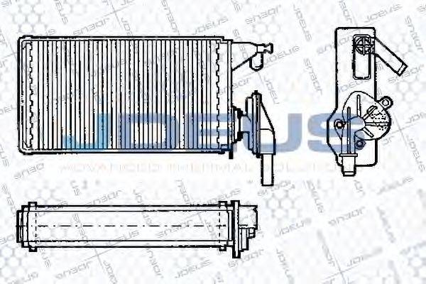 JDEUS RA2140030 Теплообмінник, опалення салону