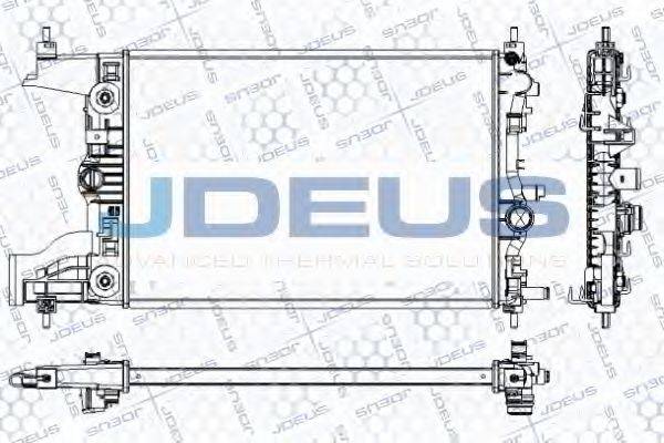 JDEUS RA0201060 Радіатор, охолодження двигуна